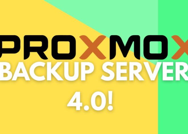 ProxMox Backup Server 4.0 Inovasi