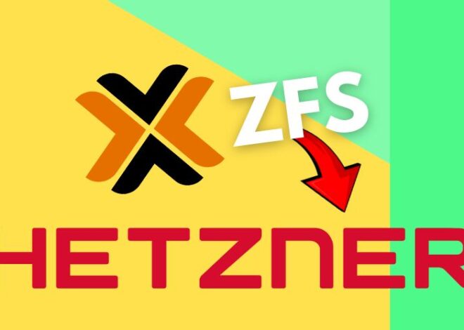 Instal ProxMox ZFS di Hetzner Server