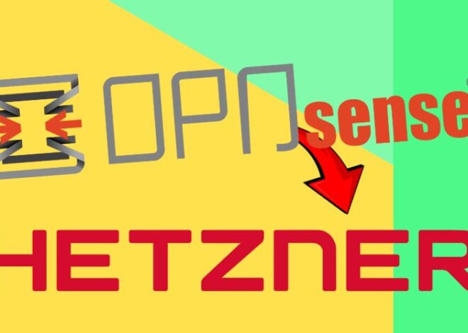 OpnSense at Hetzner: IP Publik Simpan melalui jaringan pribadi