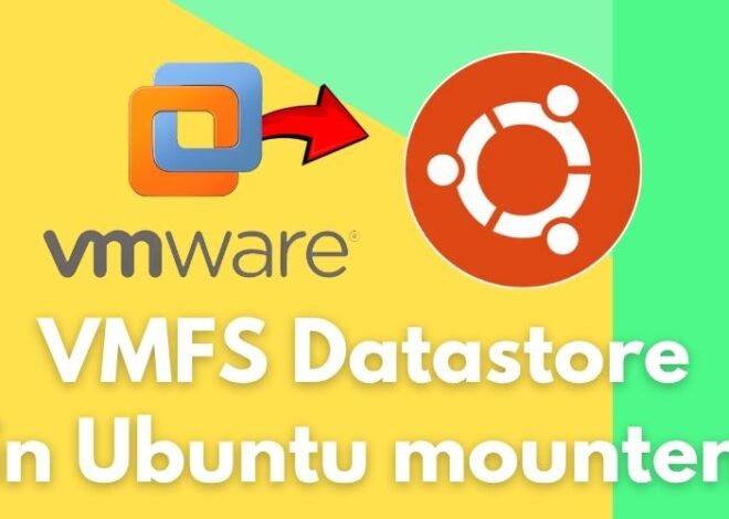 Pasang penyimpanan data VMware ESXi VMFS dengan sistem Ubuntu Live – pemulihan data tanpa instalasi
