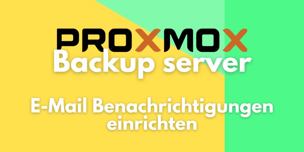 Siapkan pemberitahuan email di Server Cadangan Proxmox
