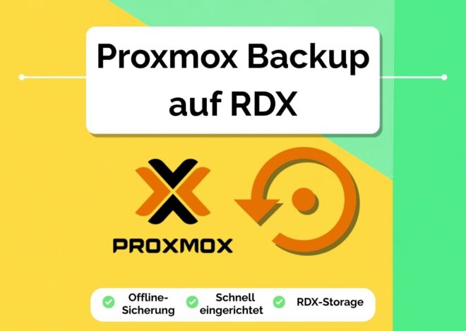Cadangan Proxmox di RDX: Cadangkan VM melalui USB sebagai cadangan penuh